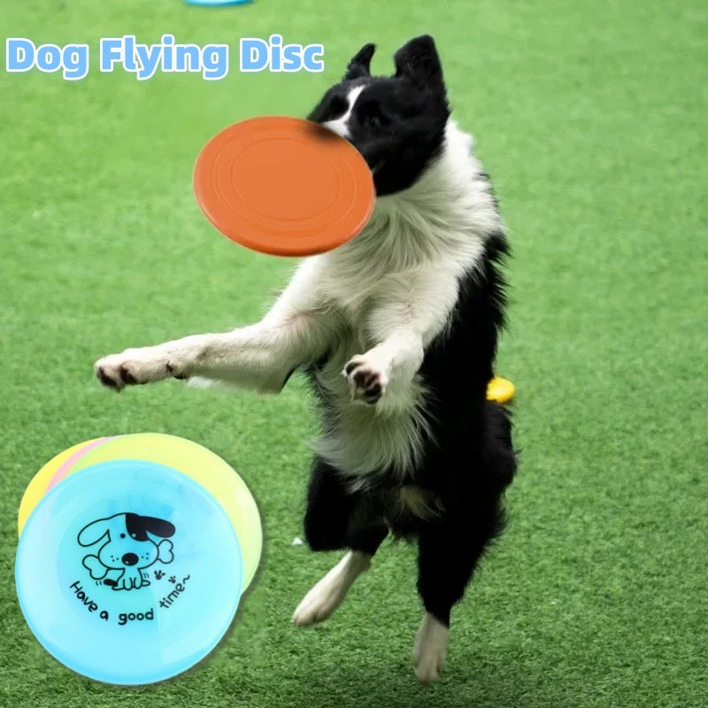 Silicone Flying Saucer Funny Pets Dog Toy Dog Game Flying Discs Resistant Chew Puppy Training Interactive Pet Supplies